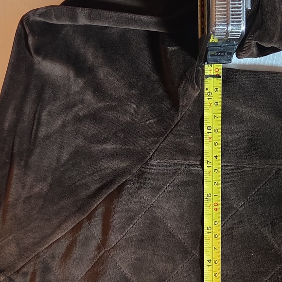 LAUREN Ralph Lauren Brown Quilted Bomber Jacket Velvet,SIZE M - Picture 8 of 10